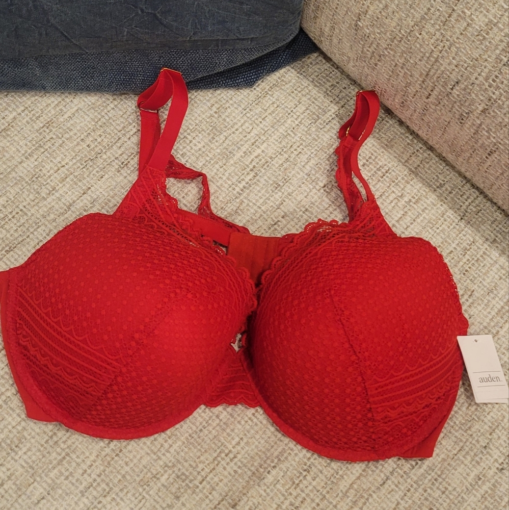 AUDEN Lace Push-Up Comfort Wire Plunge Bra [Set Of 2]